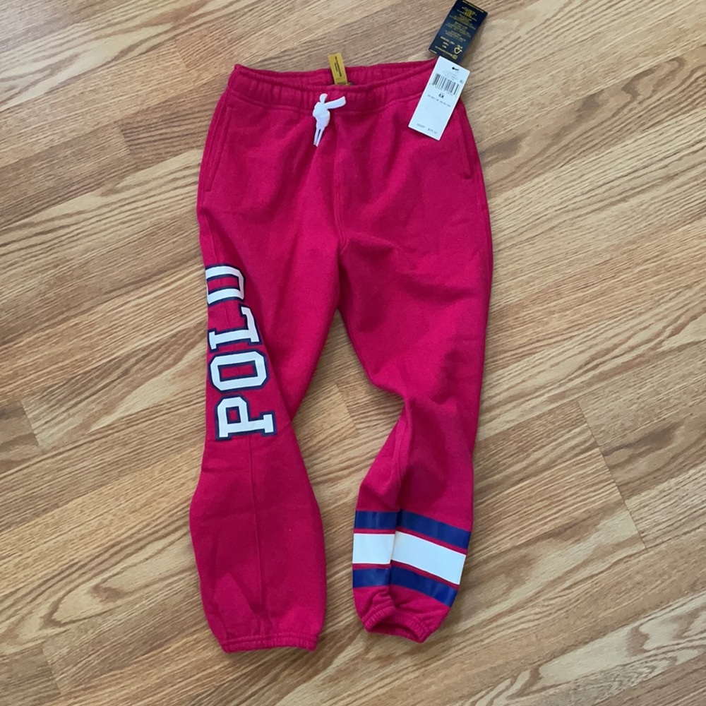 Kids Polo Sweatpants Boston Commons Sport Pink